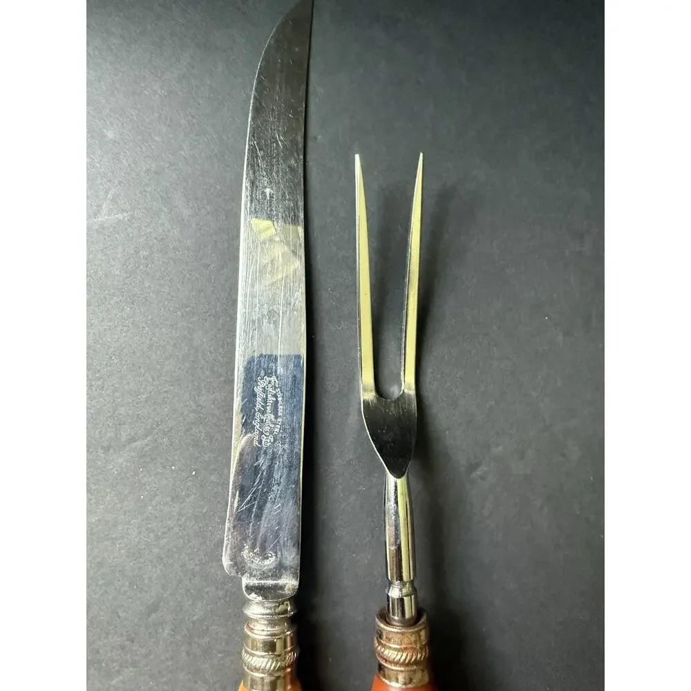 Vintage Two Piece Set Englishtown Cutlery Ltd Sheffield Eng. Stainless Steel